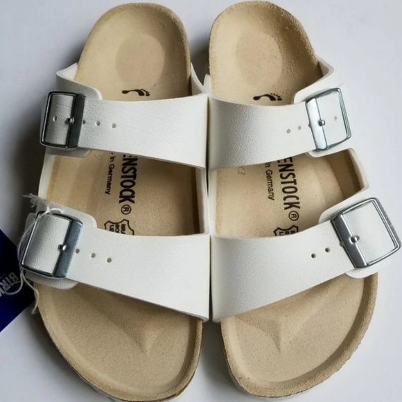 Birkenstock Shoes - New Birkenstock Arizona White Sandals 35